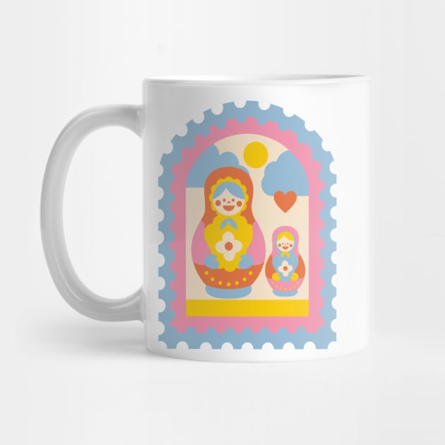 Cute Aesthetic Adorable Y2K 2000s Russian Matryoshka Stacking Doll by shopY2K